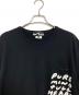 BLACK COMME des GARCONS (ブラックコムデギャルソン) NIKE (ナイキ) 綿天竺 NIKE メッセージプリント ブラック サイズ:M：8000円