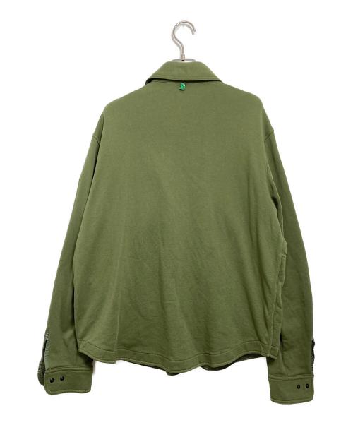 MONCLER GRENOBLE（モンクレール グルノーブル）MONCLER GRENOBLE (モンクレール グルノーブル) CAMICIA/Cotton Jacket グリーン サイズ:Lの古着・服飾アイテム