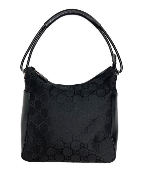 GUCCI（グッチ）GUCCI (グッチ) GGナイロンワンショルダーバッグ ブラックの古着・服飾アイテム