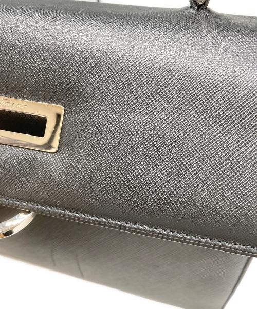 Salvatore Ferragamo（サルヴァトーレ フェラガモ）Salvatore Ferragamo (サルヴァトーレ フェラガモ) ガンチーニ ハンドバッグ ブラックの古着・服飾アイテム