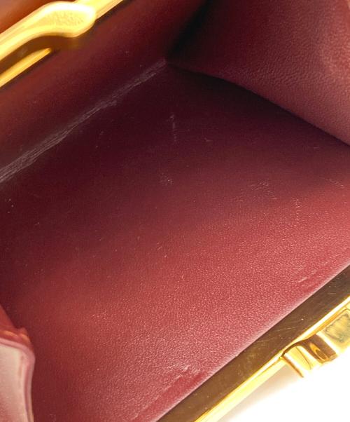 Cartier（カルティエ）Cartier (カルティエ) マストライン がま口3つ折り財布　マストライン ブラウンの古着・服飾アイテム
