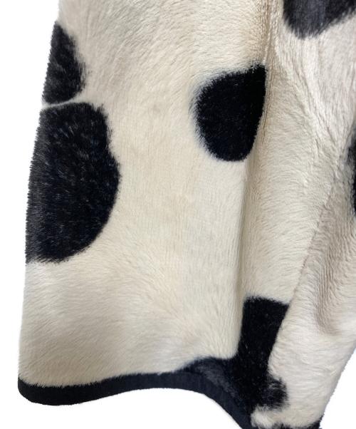 Max Mara Studio（マックスマーラ ストゥディオ）MAX MARA STUDIO (マックスマーラ ストゥディオ) カウ柄コート ベージュ×ブラック サイズ:38の古着・服飾アイテム
