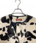 MAX MARA STUDIO (マックスマーラ ストゥディオ) カウ柄コート ベージュ×ブラック サイズ:38：12000円