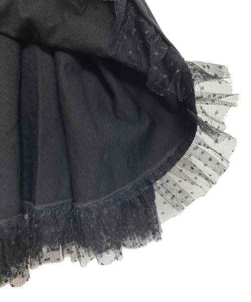 RED VALENTINO（レッドヴァレンティノ）RED VALENTINO (レッドヴァレンティノ) ドットミニスカート ブラック サイズ:Mの古着・服飾アイテム