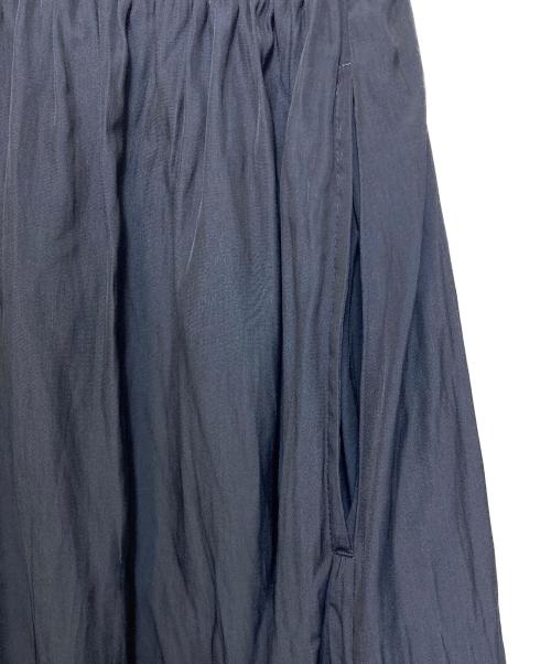 SOEJU（ソージュ）SOEJU (ソージュ) 半袖ワンピース デシンギャザーワンピース ネイビー サイズ:TALLの古着・服飾アイテム