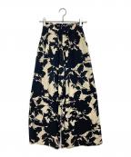 LUSANAルサーナ）の古着「総柄パンツ　CICI PANTS」｜ベージュ×ブラック