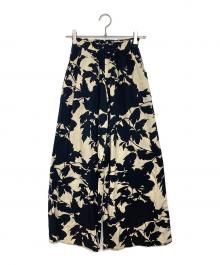 LUSANA（ルサーナ）の古着「総柄パンツ　CICI PANTS」｜ベージュ×ブラック