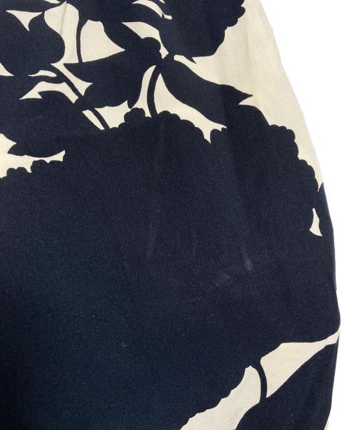 LUSANA（ルサーナ）LUSANA (ルサーナ) 総柄パンツ　CICI PANTS ベージュ×ブラック サイズ:Sの古着・服飾アイテム