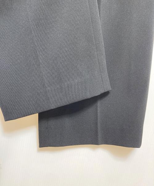 NOLLEY'S sophi（ノーリーズソフィー）NOLLEY'S sophi (ノーリーズソフィー) ウォッシャブル強撚ツイルワイドパンツ ブラック サイズ:38の古着・服飾アイテム