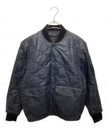 REPLAY（リプレイ）の古着「Sartoriale コーティングデニム キルティングジャケット」｜ネイビー