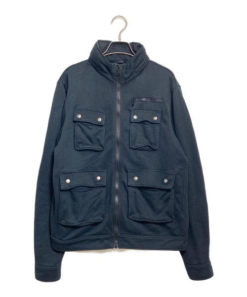 HUGO BOSS（ヒューゴ ボス）HUGO BOSS (ヒューゴ ボス) ミリタリースウェットジャケット ブラック サイズ:Sの古着・服飾アイテム