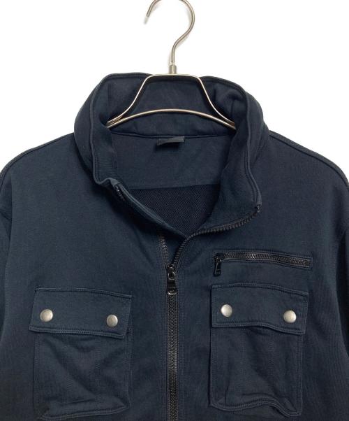 HUGO BOSS（ヒューゴ ボス）HUGO BOSS (ヒューゴ ボス) ミリタリースウェットジャケット ブラック サイズ:Sの古着・服飾アイテム