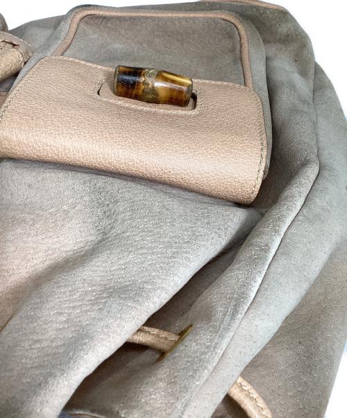 GUCCI（グッチ）GUCCI (グッチ) バンブーレザーリュック ピンクの古着・服飾アイテム