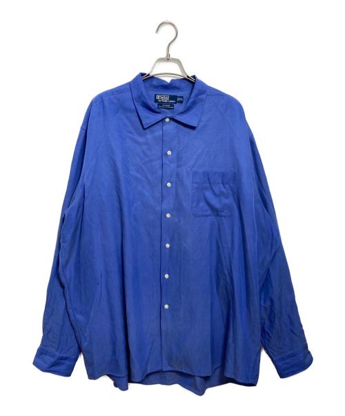 POLO RALPH LAUREN（ポロ・ラルフローレン）POLO RALPH LAUREN (ポロ・ラルフローレン) BONNARD コットンシルクシャツ スカイブルー サイズ:XXLの古着・服飾アイテム