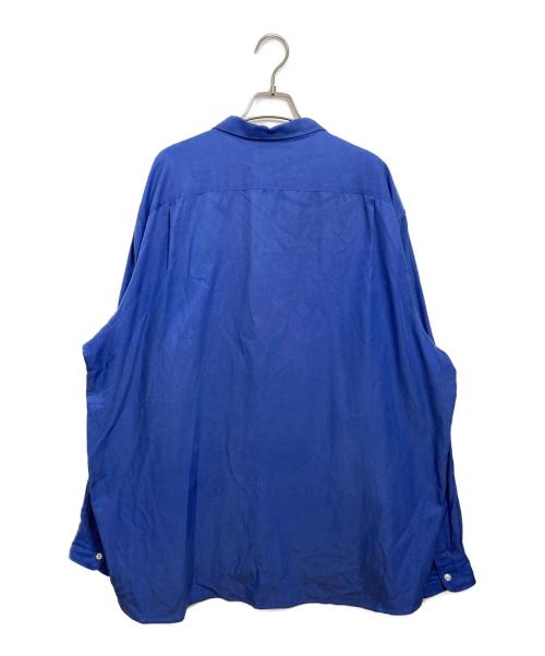 POLO RALPH LAUREN（ポロ・ラルフローレン）POLO RALPH LAUREN (ポロ・ラルフローレン) BONNARD コットンシルクシャツ スカイブルー サイズ:XXLの古着・服飾アイテム