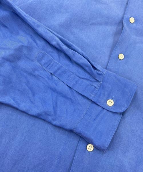 POLO RALPH LAUREN（ポロ・ラルフローレン）POLO RALPH LAUREN (ポロ・ラルフローレン) BONNARD コットンシルクシャツ スカイブルー サイズ:XXLの古着・服飾アイテム