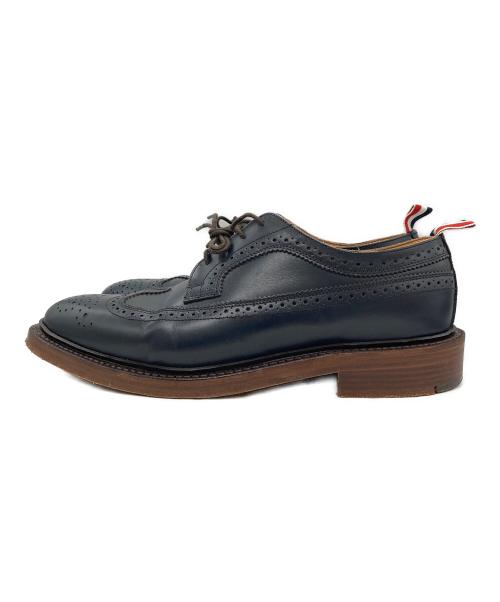 THOM BROWNE. NEW YORK（トムブラウン ニューヨーク）THOM BROWNE. NEW YORK (トムブラウン ニューヨーク) ウィングチップシューズ ネイビー サイズ:UK8の古着・服飾アイテム