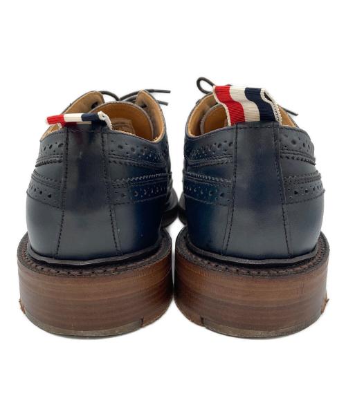 THOM BROWNE. NEW YORK（トムブラウン ニューヨーク）THOM BROWNE. NEW YORK (トムブラウン ニューヨーク) ウィングチップシューズ ネイビー サイズ:UK8の古着・服飾アイテム