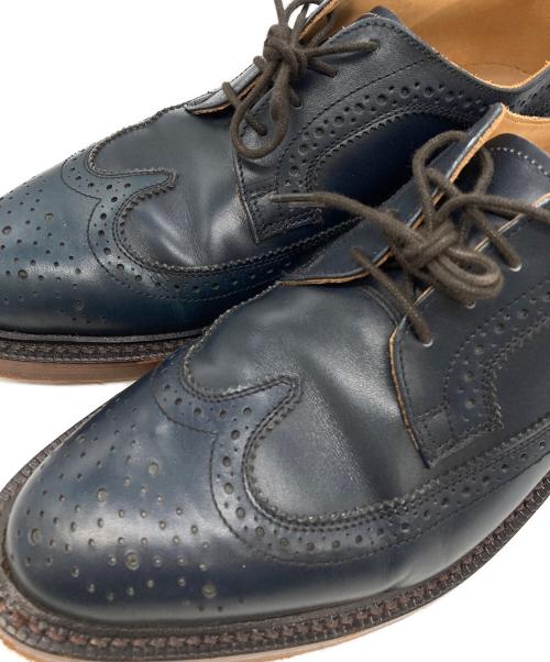 THOM BROWNE. NEW YORK（トムブラウン ニューヨーク）THOM BROWNE. NEW YORK (トムブラウン ニューヨーク) ウィングチップシューズ ネイビー サイズ:UK8の古着・服飾アイテム