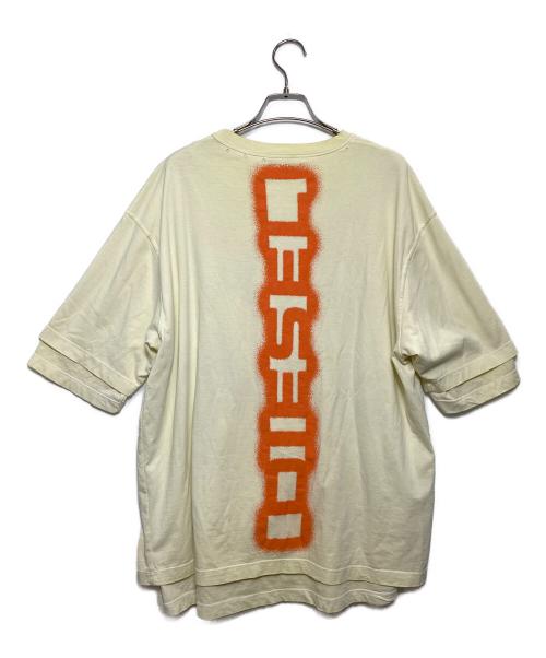 DIESEL（ディーゼル）DIESEL (ディーゼル) レイヤードTシャツ T-WASY イエロー サイズ:Sの古着・服飾アイテム