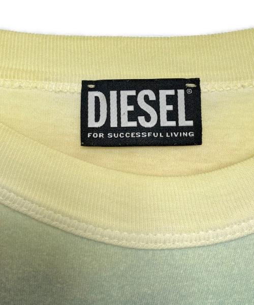 DIESEL（ディーゼル）DIESEL (ディーゼル) レイヤードTシャツ T-WASY イエロー サイズ:Sの古着・服飾アイテム