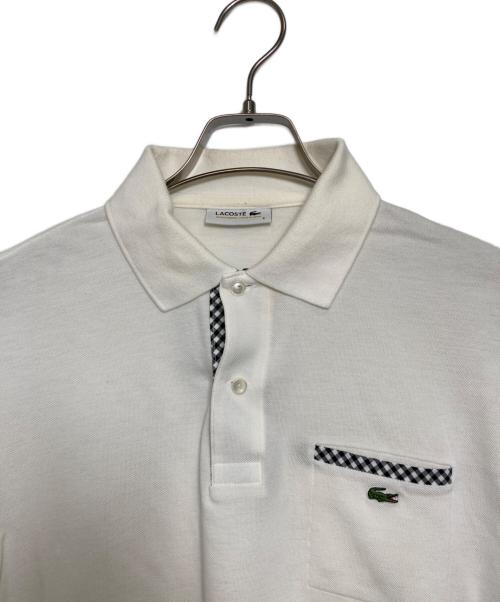 LACOSTE（ラコステ）LACOSTE (ラコステ) ポロシャツ ホワイト サイズ:4の古着・服飾アイテム