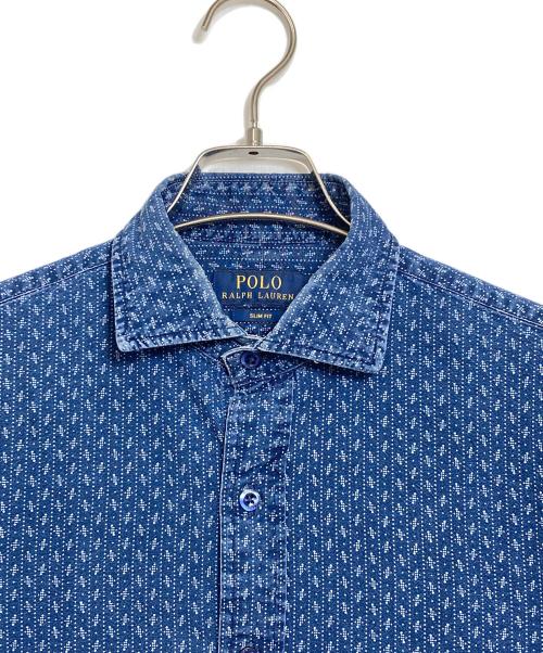 POLO RALPH LAUREN（ポロ・ラルフローレン）POLO RALPH LAUREN (ポロ・ラルフローレン) インディゴシャツ ネイビー サイズ:Sの古着・服飾アイテム