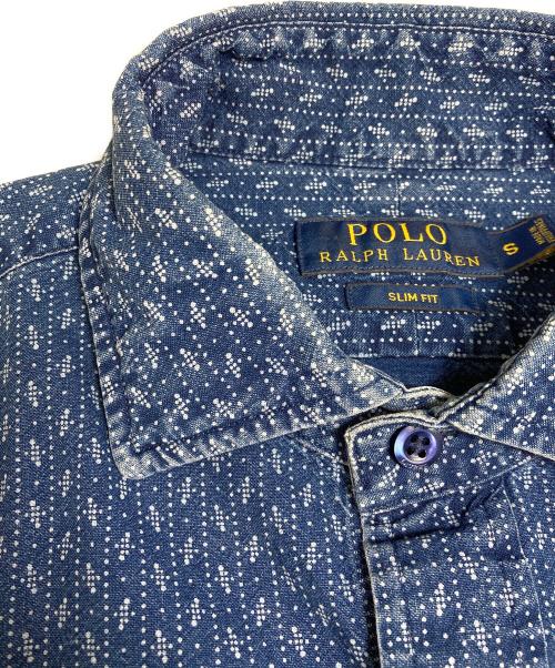 POLO RALPH LAUREN（ポロ・ラルフローレン）POLO RALPH LAUREN (ポロ・ラルフローレン) インディゴシャツ ネイビー サイズ:Sの古着・服飾アイテム