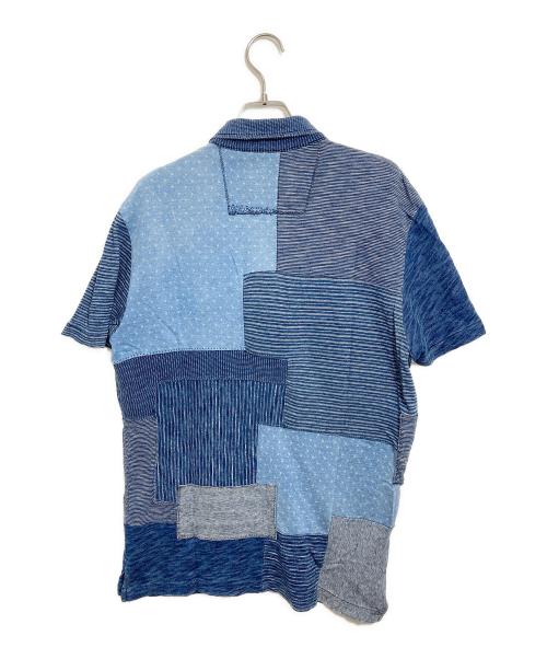 POLO RALPH LAUREN（ポロ・ラルフローレン）POLO RALPH LAUREN (ポロ・ラルフローレン) パッチワークポロシャツ ネイビー サイズ:Sの古着・服飾アイテム