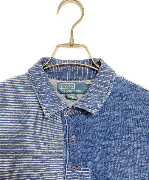 POLO RALPH LAUREN（ポロ・ラルフローレン）POLO RALPH LAUREN (ポロ・ラルフローレン) パッチワークポロシャツ ネイビー サイズ:Sの古着・服飾アイテム