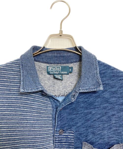 POLO RALPH LAUREN（ポロ・ラルフローレン）POLO RALPH LAUREN (ポロ・ラルフローレン) パッチワークポロシャツ ネイビー サイズ:Sの古着・服飾アイテム