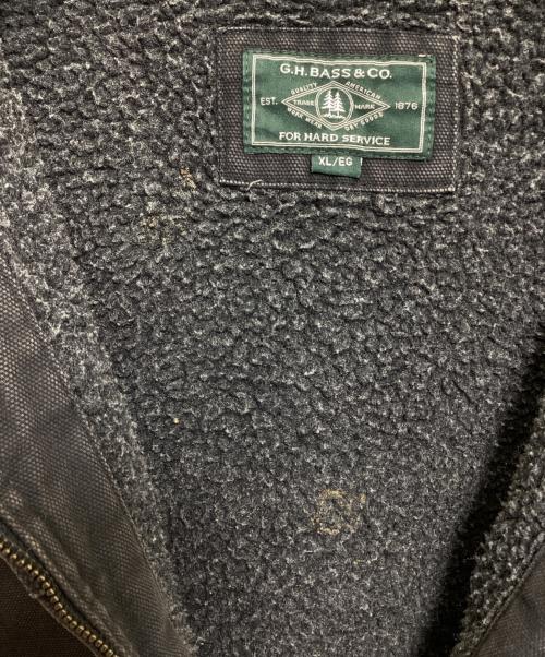 G.H.BASS（ジーエイチバス）G.H.BASS (ジーエイチバス) ダックジャケット ブラック サイズ:XLの古着・服飾アイテム