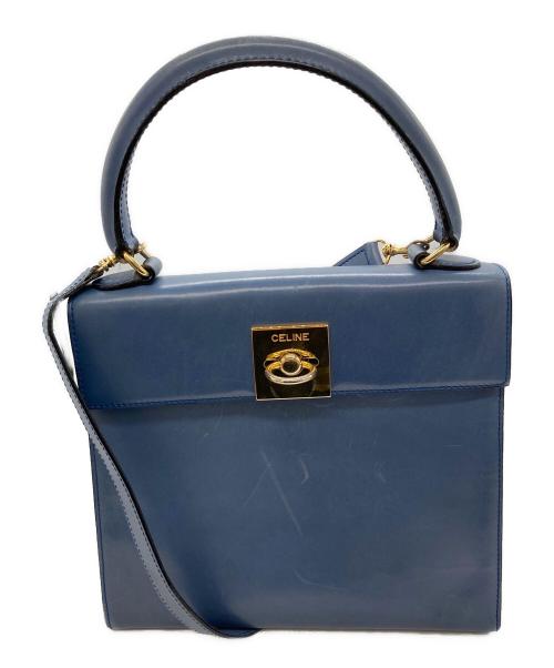 CELINE（セリーヌ）CELINE (セリーヌ) オールドショルダーバッグ スカイブルーの古着・服飾アイテム
