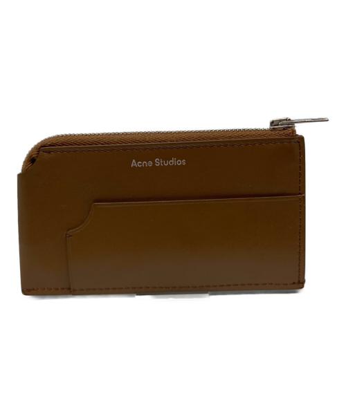 Acne studios（アクネ ストゥディオズ）Acne studios (アクネ ストゥディオズ) ミニウォレットカードケース ブラウンの古着・服飾アイテム