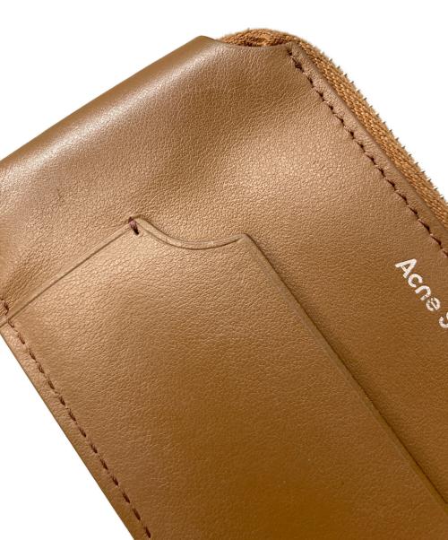 Acne studios（アクネ ストゥディオズ）Acne studios (アクネ ストゥディオズ) ミニウォレットカードケース ブラウンの古着・服飾アイテム