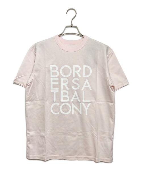 BORDERS at BALCONY（ボーダーズアットバルコニー）BORDERS at BALCONY (ボーダーズアットバルコニー) Tシャツ ピンク サイズ:36 未使用品の古着・服飾アイテム