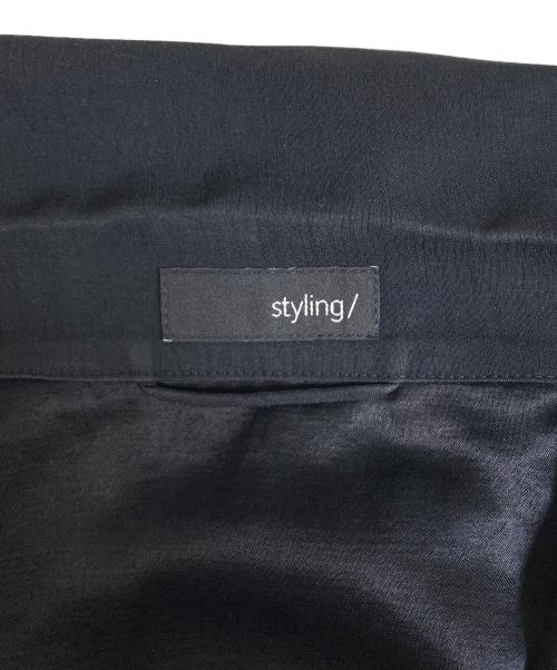 styling/（スタイリング）styling/ (スタイリング) バックサテンジャケット ブラック サイズ:1の古着・服飾アイテム