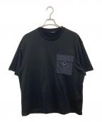 TATRASタトラス）の古着「ポケットTシャツ」｜ブラック
