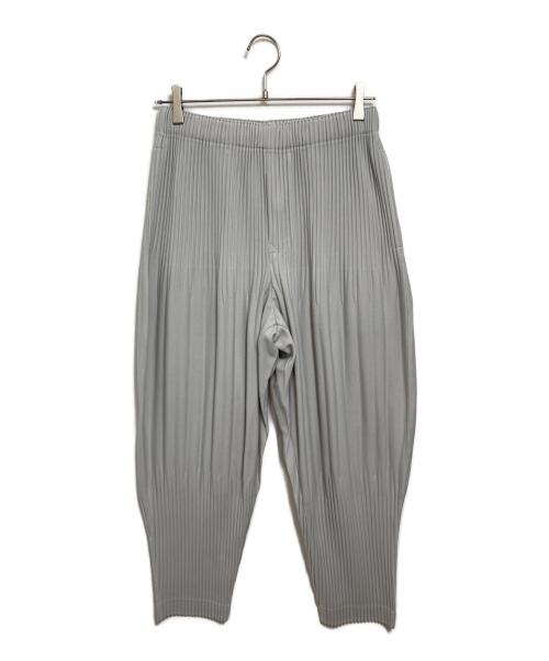 HOMME PLISSE ISSEY MIYAKE（オム プリッセ イッセイ ミヤケ）HOMME PLISSE ISSEY MIYAKE (オム プリッセ イッセイ ミヤケ) ベーシックプリーツパンツ グレー サイズ:1の古着・服飾アイテム