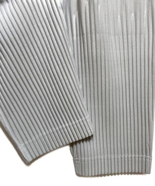 HOMME PLISSE ISSEY MIYAKE（オム プリッセ イッセイ ミヤケ）HOMME PLISSE ISSEY MIYAKE (オム プリッセ イッセイ ミヤケ) ベーシックプリーツパンツ グレー サイズ:1の古着・服飾アイテム