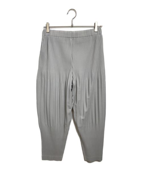 HOMME PLISSE ISSEY MIYAKE（オム プリッセ イッセイ ミヤケ）HOMME PLISSE ISSEY MIYAKE (オム プリッセ イッセイ ミヤケ) ベーシックプリーツパンツ グレー サイズ:1の古着・服飾アイテム