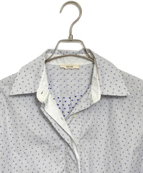 CELINE（セリーヌ）CELINE (セリーヌ) ストライプシャツ ホワイト サイズ:38の古着・服飾アイテム