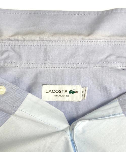 LACOSTE（ラコステ）LACOSTE (ラコステ) 切替シャツ ブルー サイズ:Mの古着・服飾アイテム
