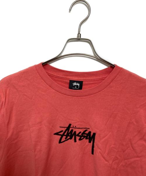 stussy（ステューシー）stussy (ステューシー) ロングカットソー ピンク サイズ:Mの古着・服飾アイテム