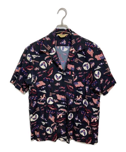 AVIREX（アヴィレックス）AVIREX (アヴィレックス) アロハシャツ ブラック サイズ:Mの古着・服飾アイテム