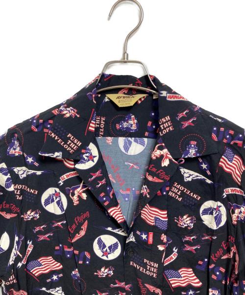 AVIREX（アヴィレックス）AVIREX (アヴィレックス) アロハシャツ ブラック サイズ:Mの古着・服飾アイテム