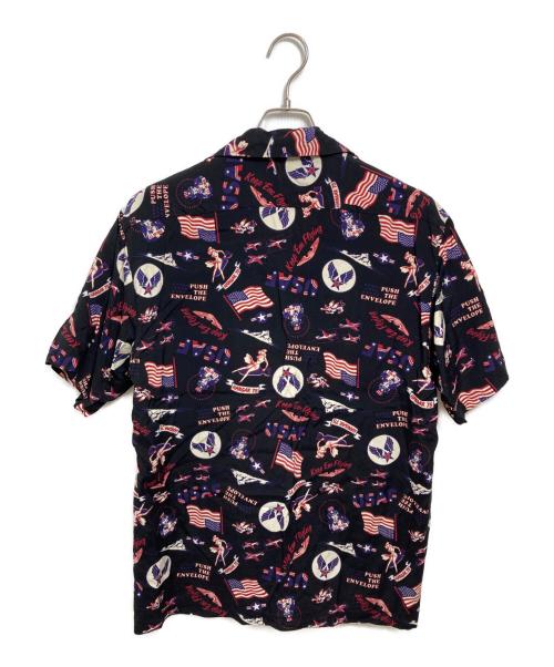 AVIREX（アヴィレックス）AVIREX (アヴィレックス) アロハシャツ ブラック サイズ:Mの古着・服飾アイテム