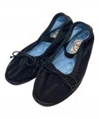 Rockfish Weatherwearロックフィッシュウェザーウェア）の古着「バレエパンプス WISLEY SCRUNCH FLAT」｜ブラック
