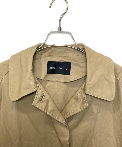 mizuiro-ind（ミズイロインド）mizuiro-ind (ミズイロインド) ステンカラーコート ブラウン サイズ:表記なしの古着・服飾アイテム