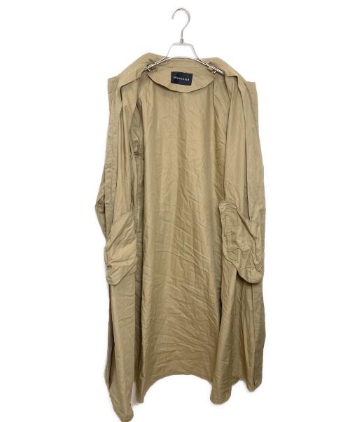 mizuiro-ind（ミズイロインド）mizuiro-ind (ミズイロインド) ステンカラーコート ブラウン サイズ:表記なしの古着・服飾アイテム